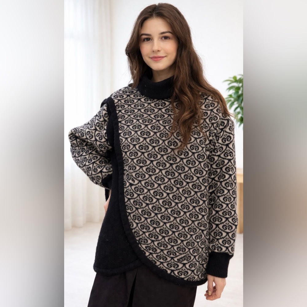 Selbu Norway Fair Isle Wool‎ Wrap Sweater • Nordic Heritage • Heritage Knit